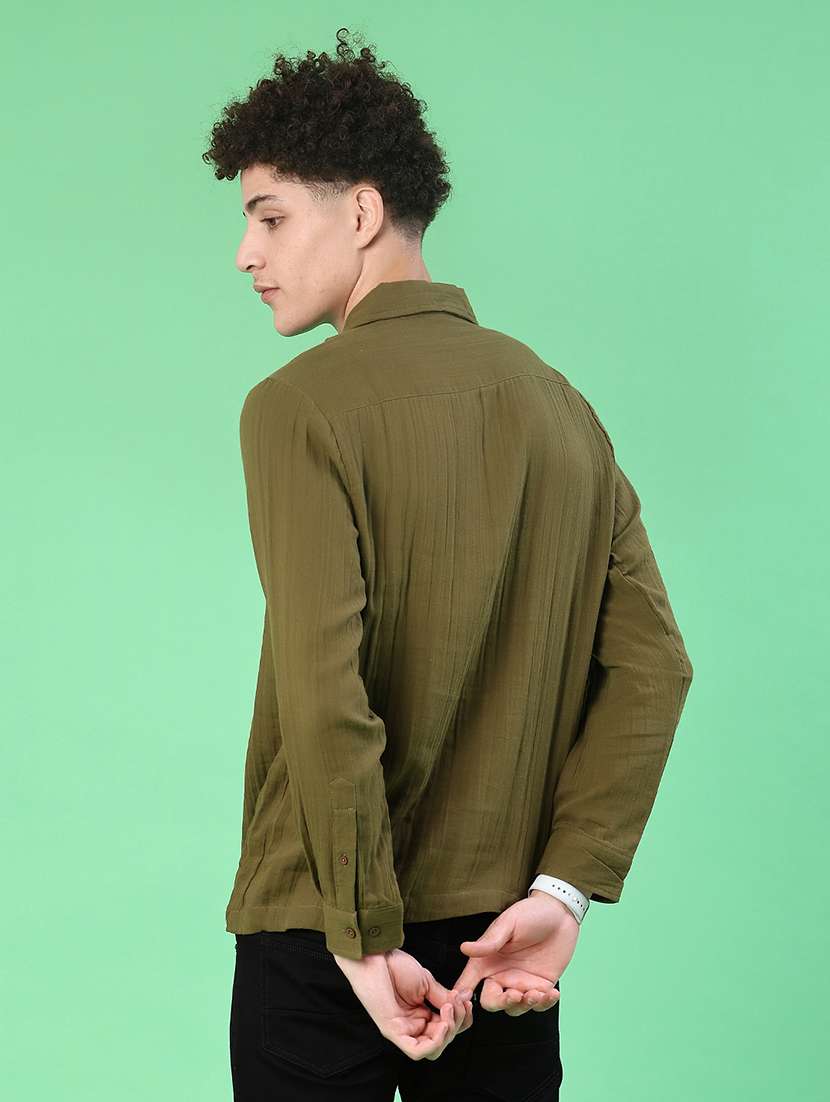 men solid mandarin neck short kurta - 22010359 -  Standard Image - 3