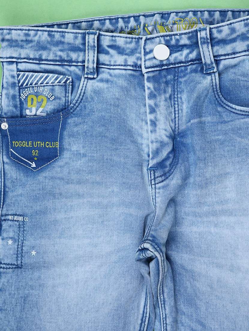 boys solid mid rise slim fit jean - 22010383 -  Standard Image - 3