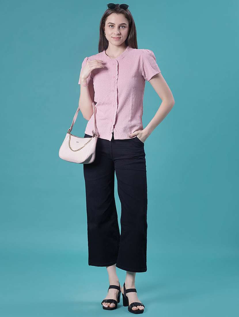 women self design short sleeve top  - 22010403 -  Standard Image - 5