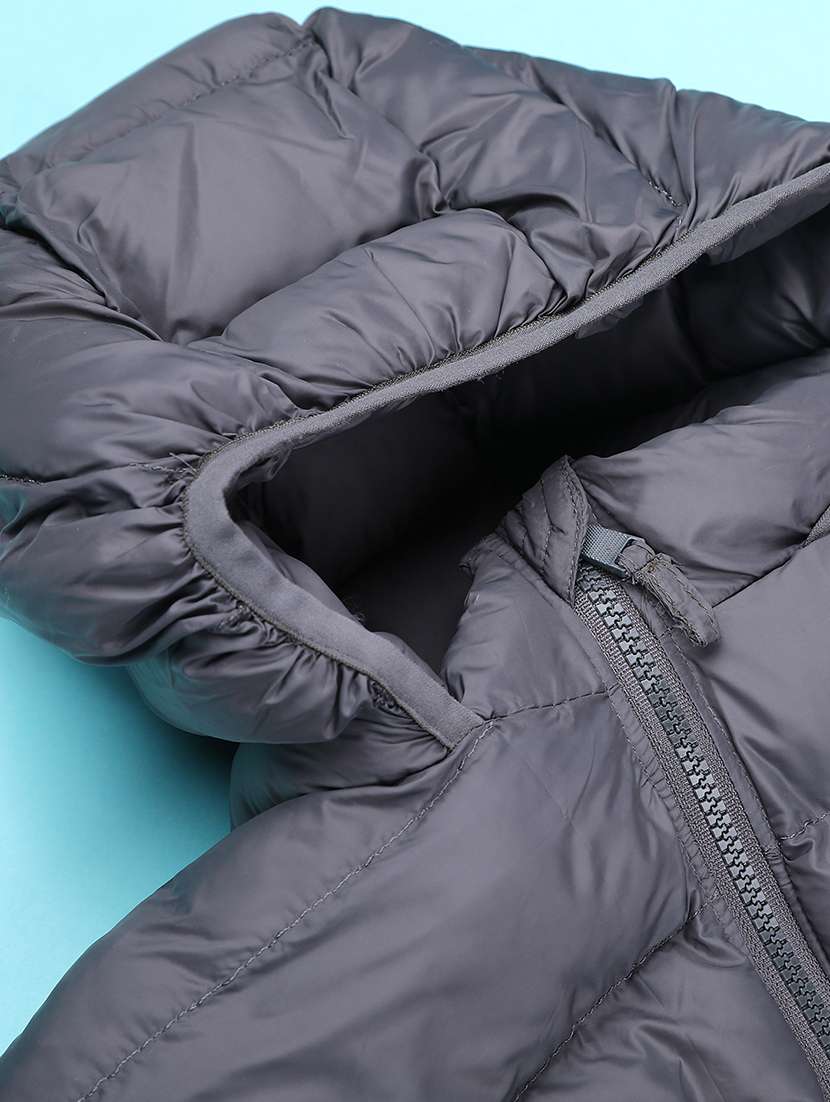 boys solid long sleeve hooded quilted jacket - 22010406 -  Standard Image - 3