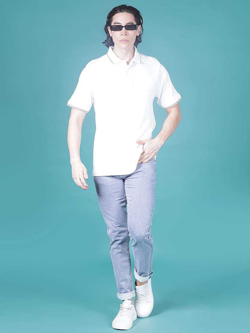 men self design short sleeve regular fit polo t-shirt - 22010690 -  Standard Image - 3