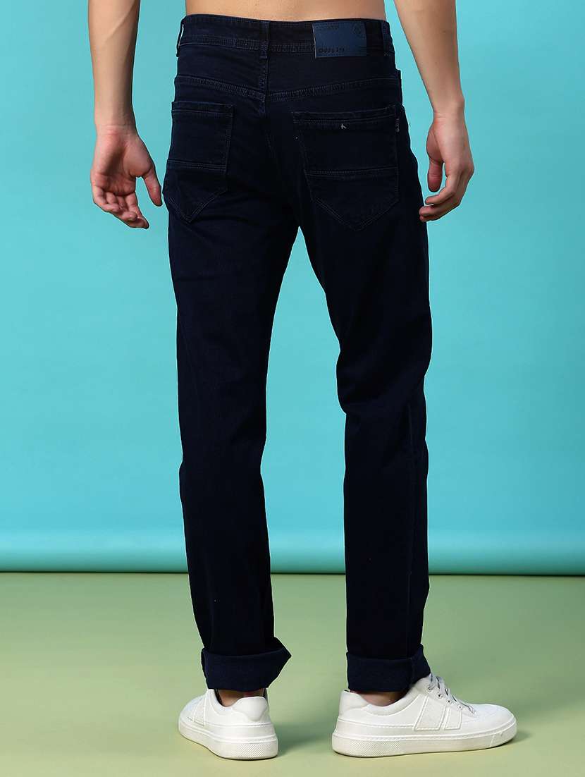men plain mid rise full length jean - 22010800 -  Standard Image - 3