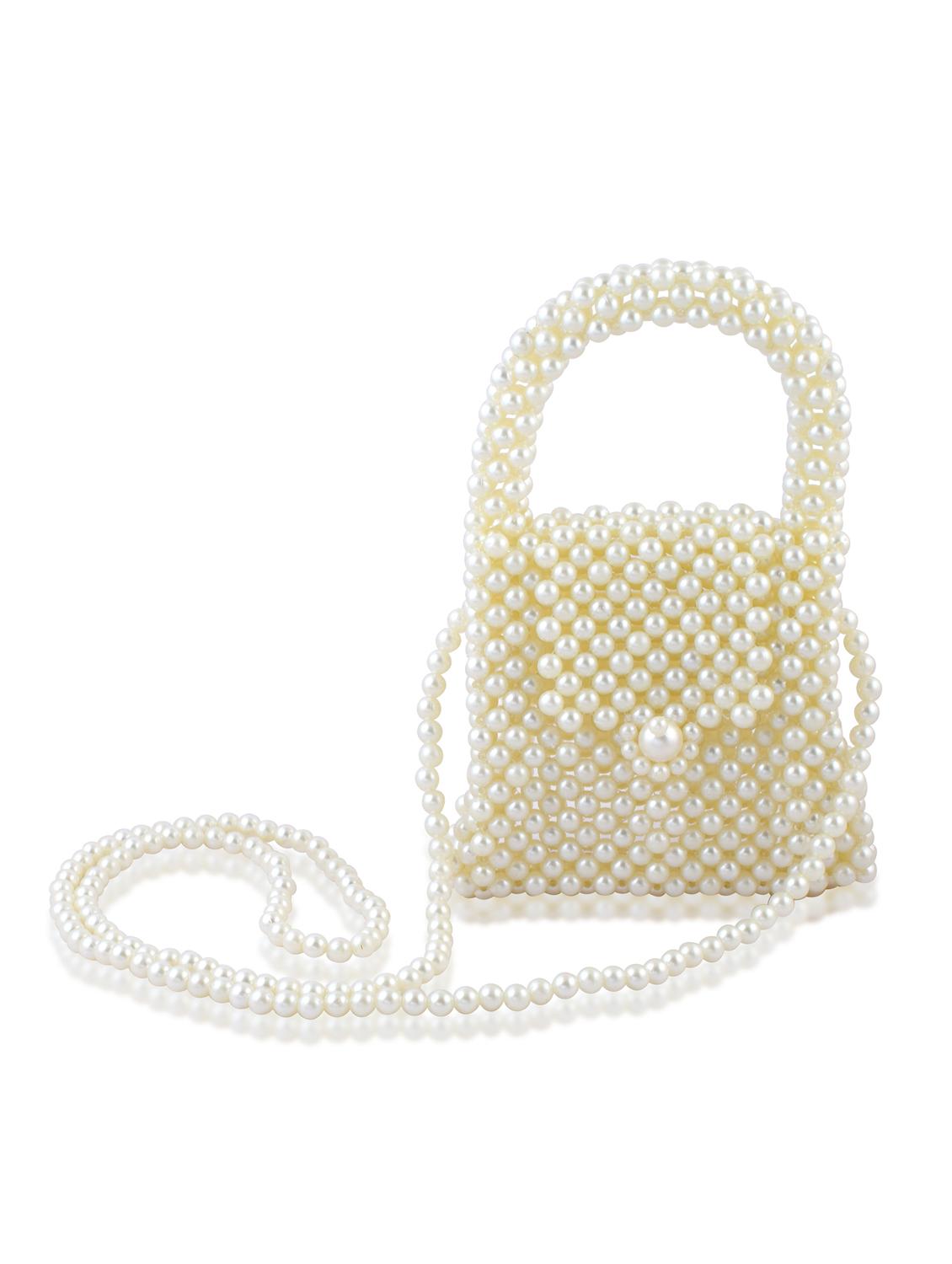 handcrafted pearl handbag crossbody party bag - 22011283 - Standard Image - 3
