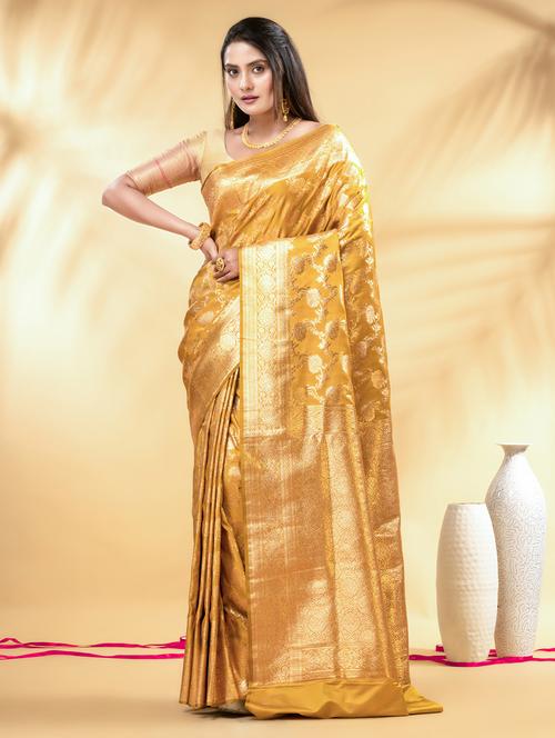 women self design banarasi saree with blouse - 22011299 - Standard Image - 0