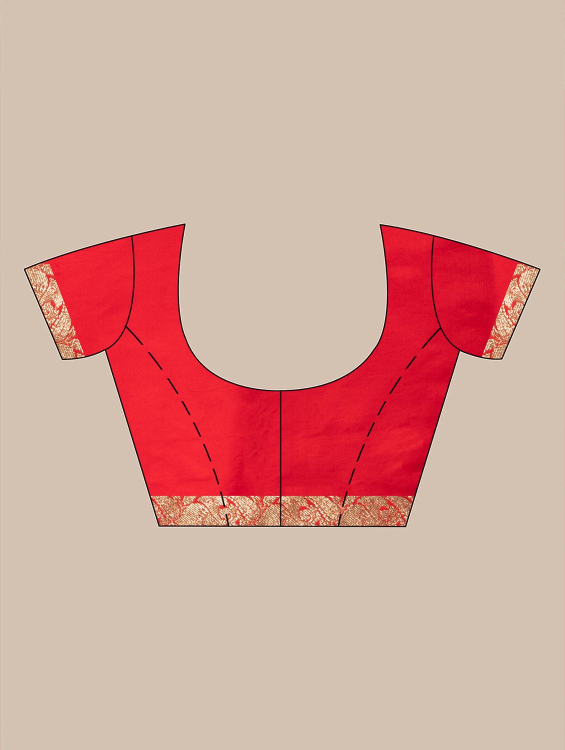 women self design banarasi saree with blouse - 22011317 - Standard Image - 5