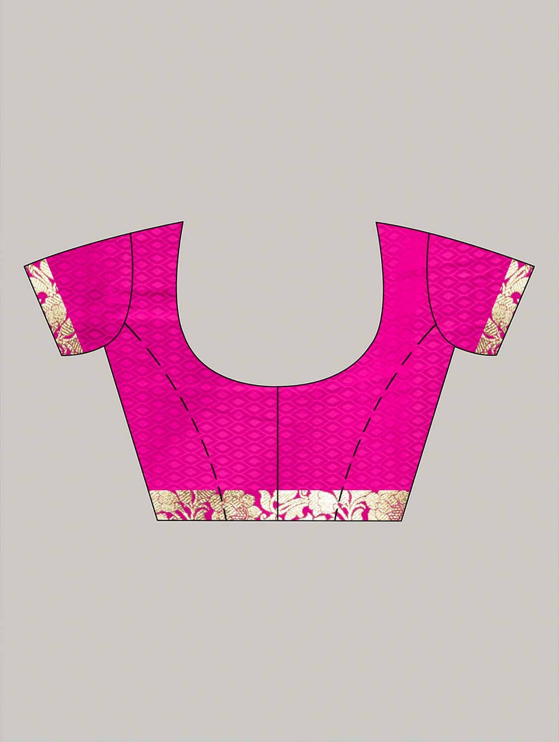 women self design banarasi saree with blouse - 22011321 - Standard Image - 5