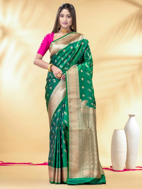 women self design banarasi saree with blouse - 22011330 - Standard Image - 0