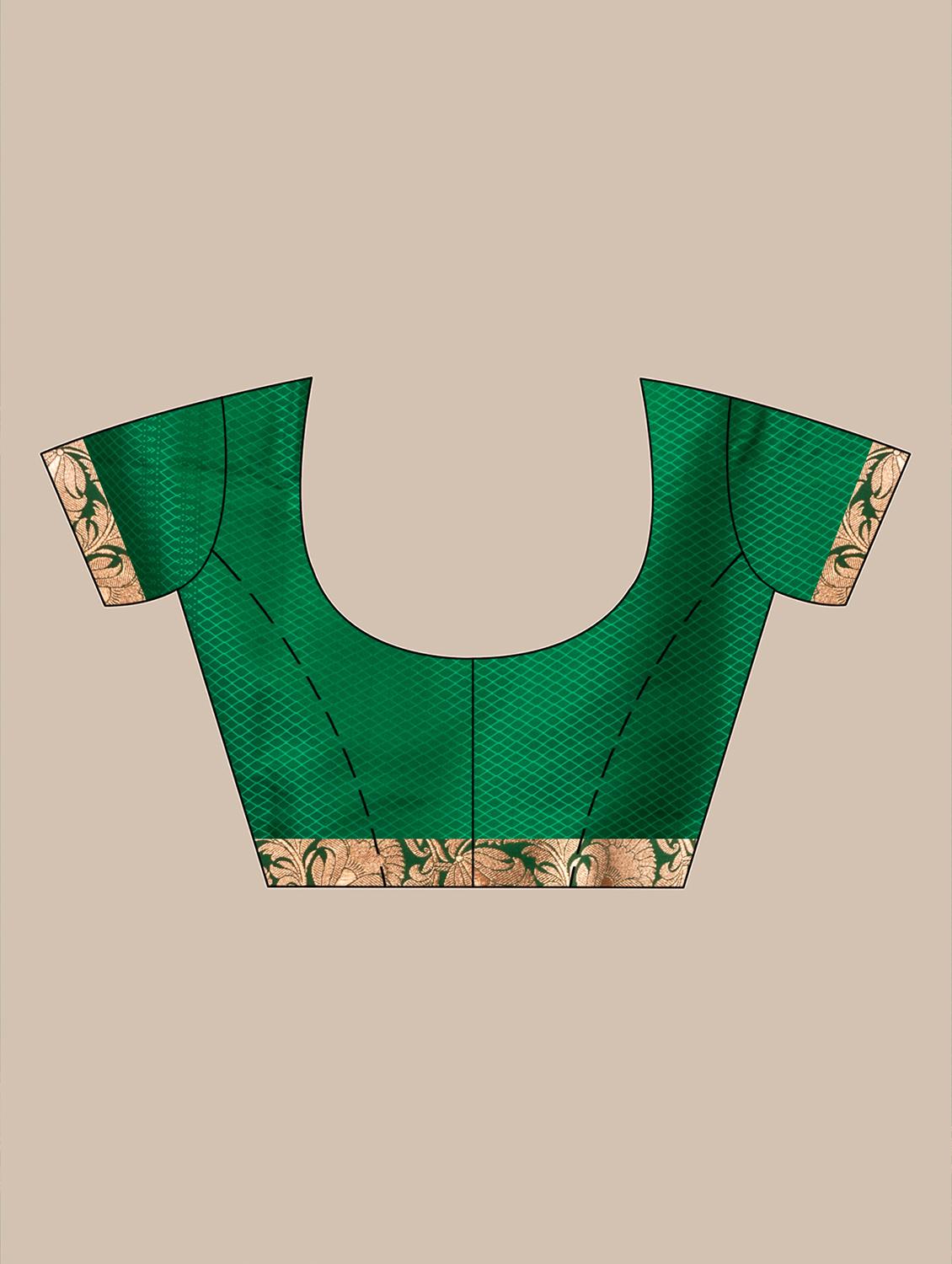 women self design banarasi saree with blouse - 22011335 - Standard Image - 5