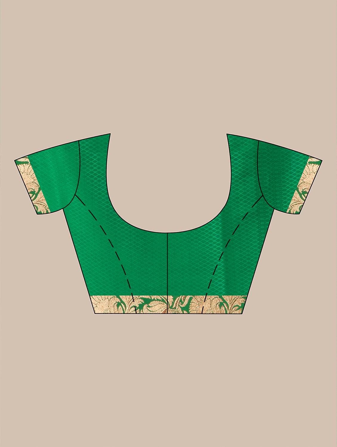 women self design banarasi saree with blouse - 22011337 - Standard Image - 5
