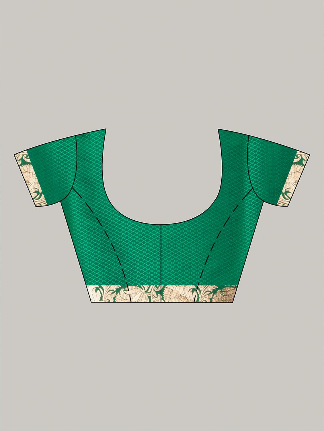 women self design banarasi saree with blouse - 22011338 - Standard Image - 5