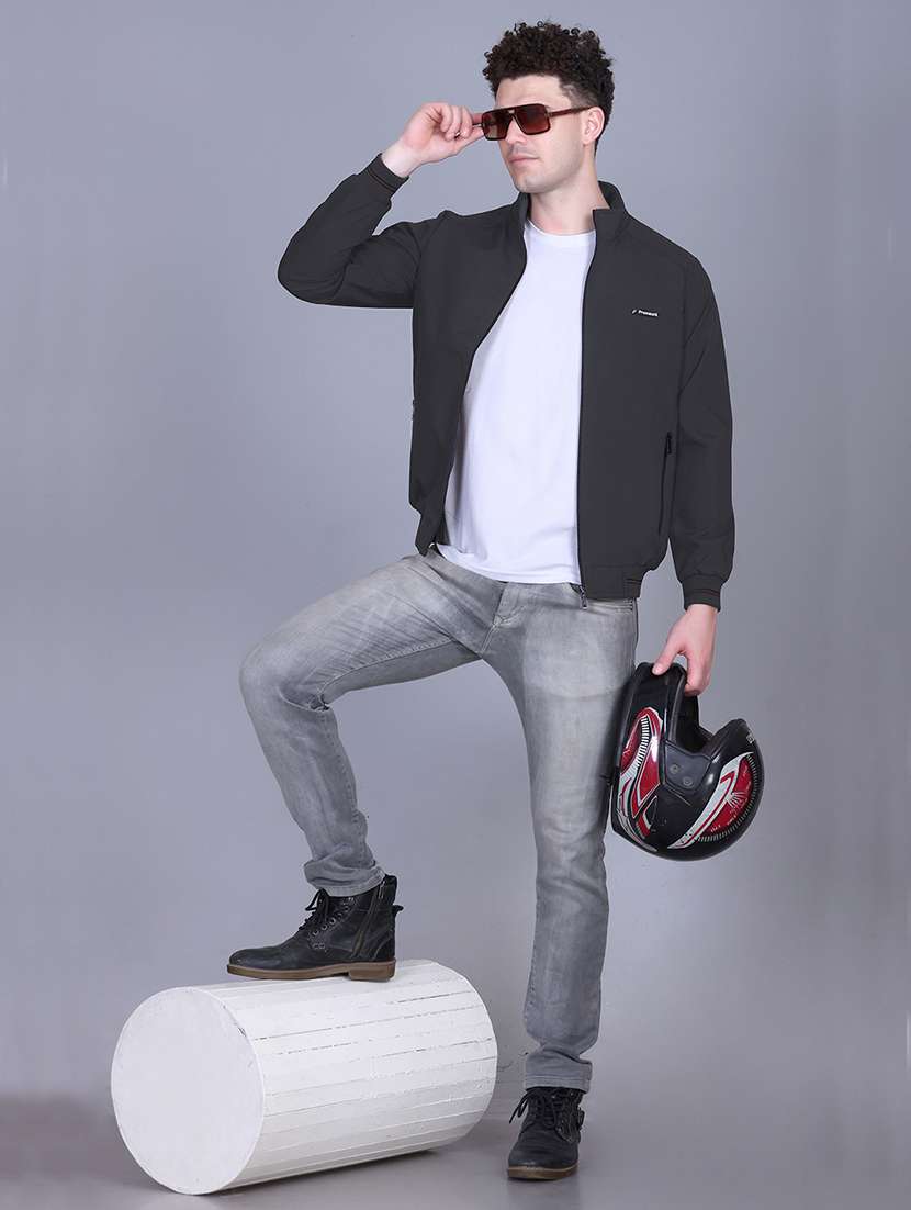 men solid long sleeve reversible bomber jacket - 22011434 -  Standard Image - 3