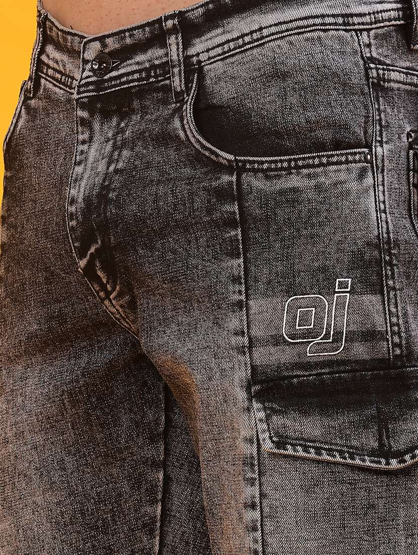 men solid mid rise cargo - 22011603 -  Standard Image - 5