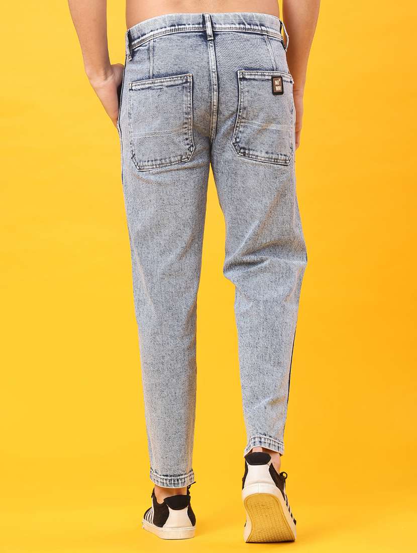 men solid mid rise slim fit jean - 22011605 -  Standard Image - 3