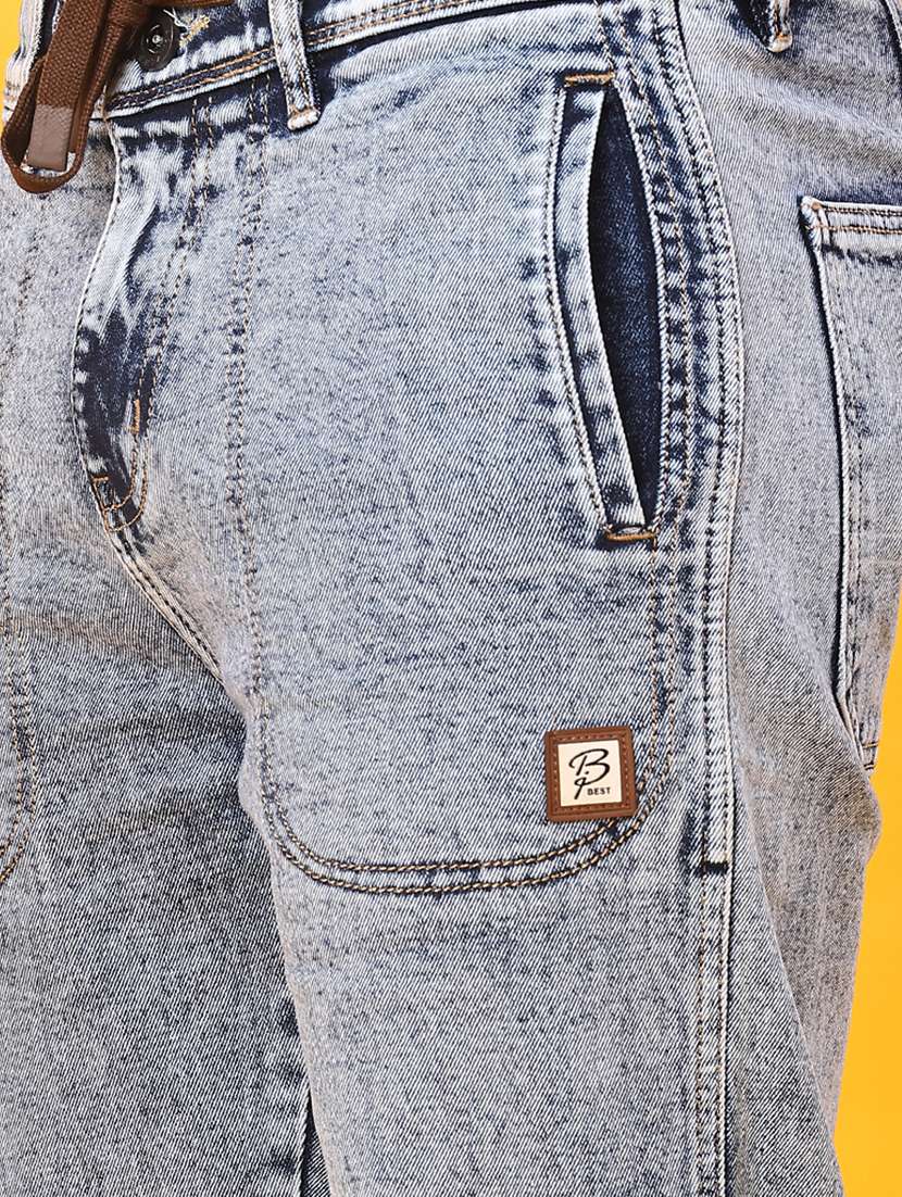 men solid mid rise slim fit jean - 22011605 -  Standard Image - 5