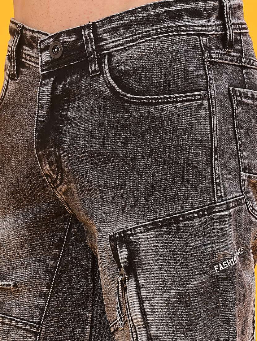 men solid mid rise slim fit jean - 22011607 -  Standard Image - 5