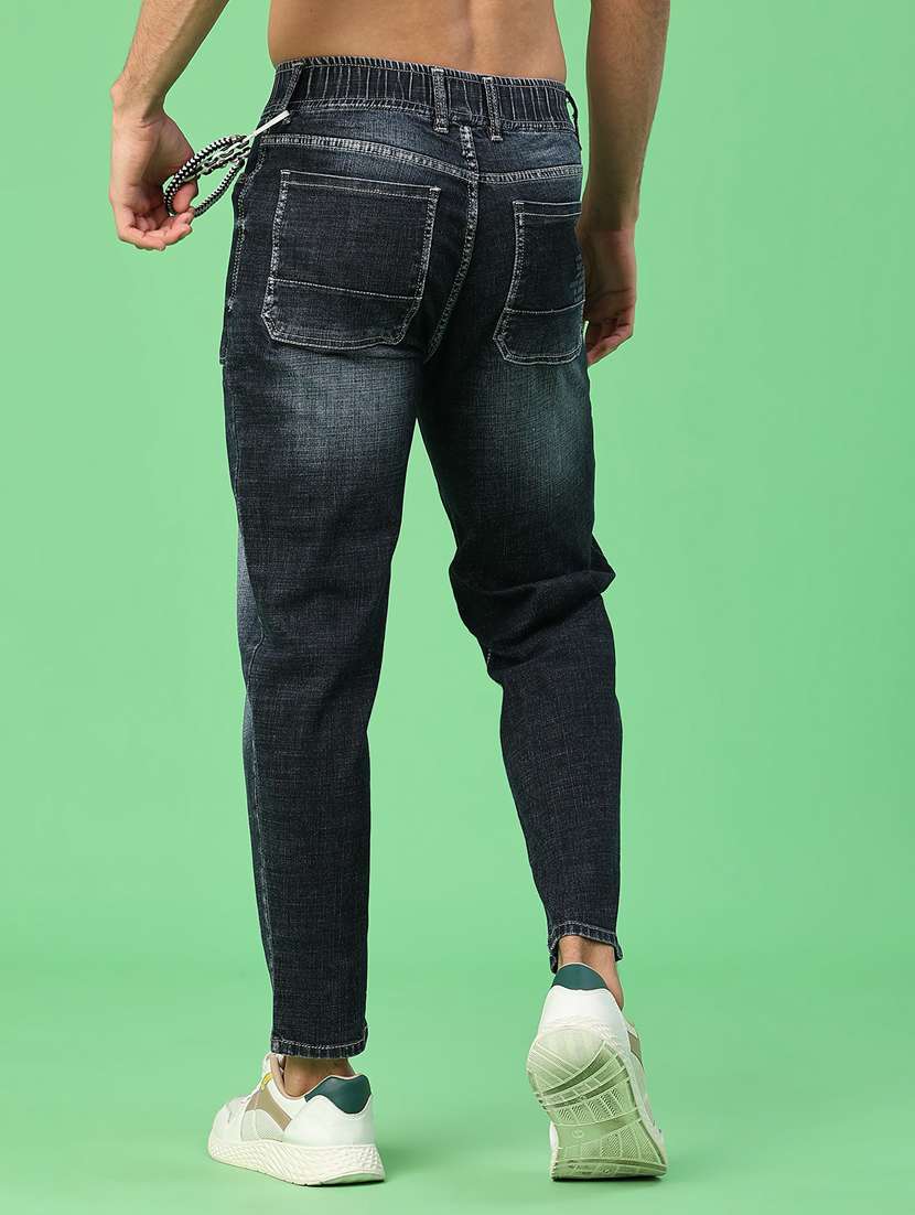 men solid mid rise slim fit jean - 22011609 -  Standard Image - 3