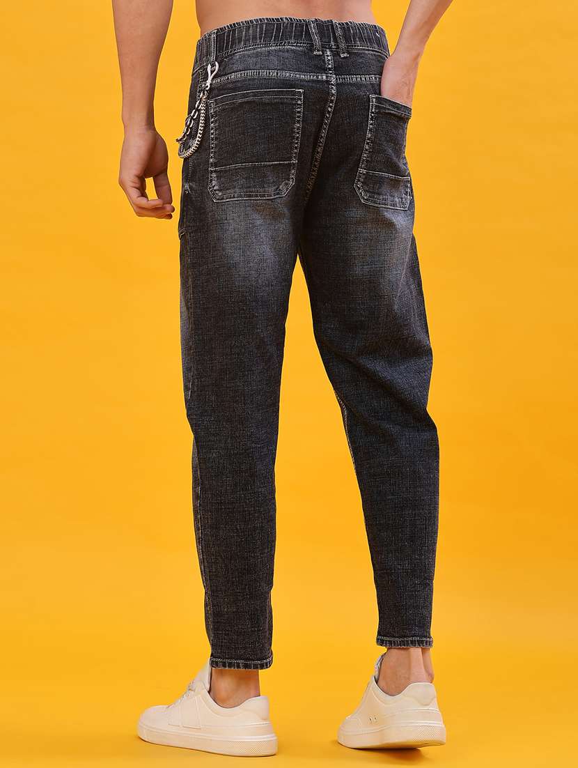 men solid mid rise slim fit jean - 22011611 -  Standard Image - 3