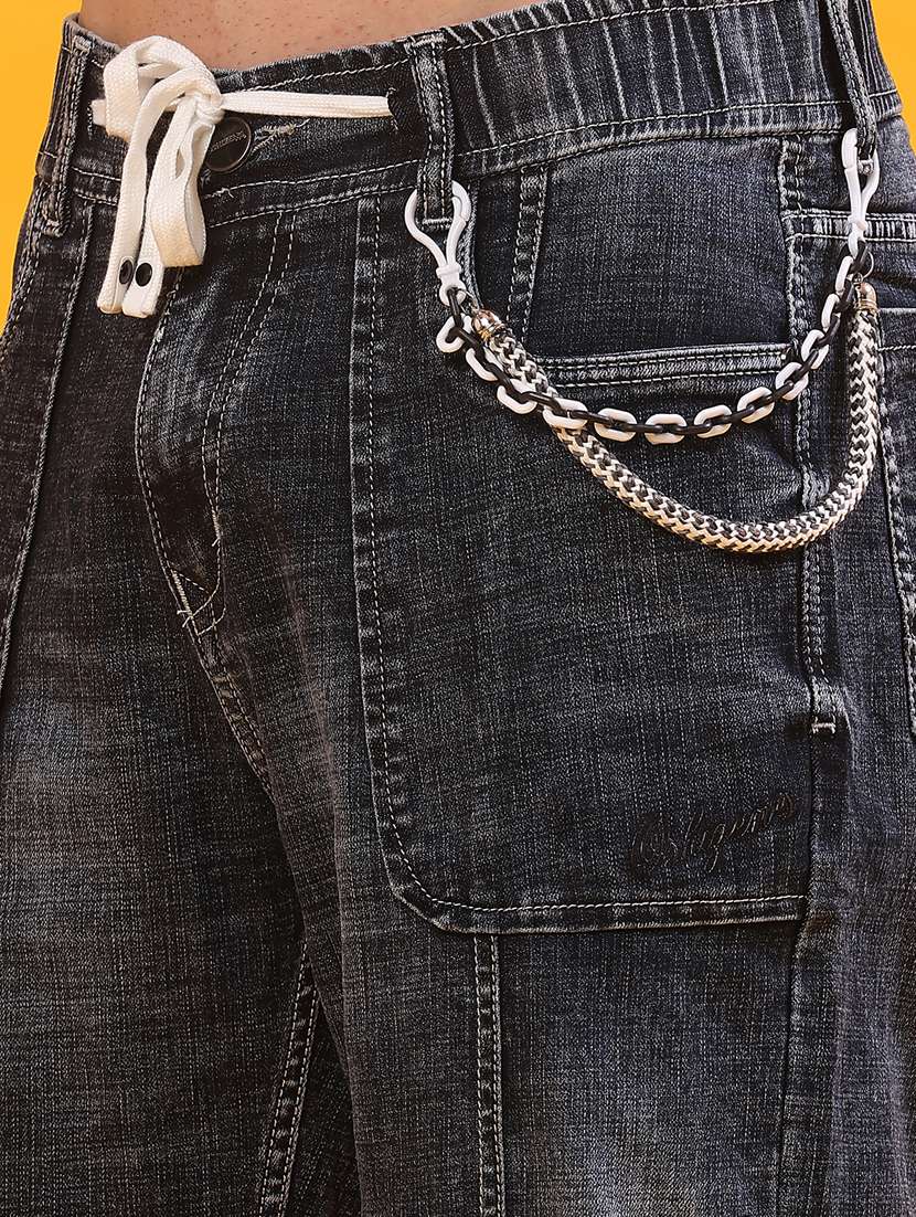 men solid mid rise slim fit jean - 22011611 -  Standard Image - 5