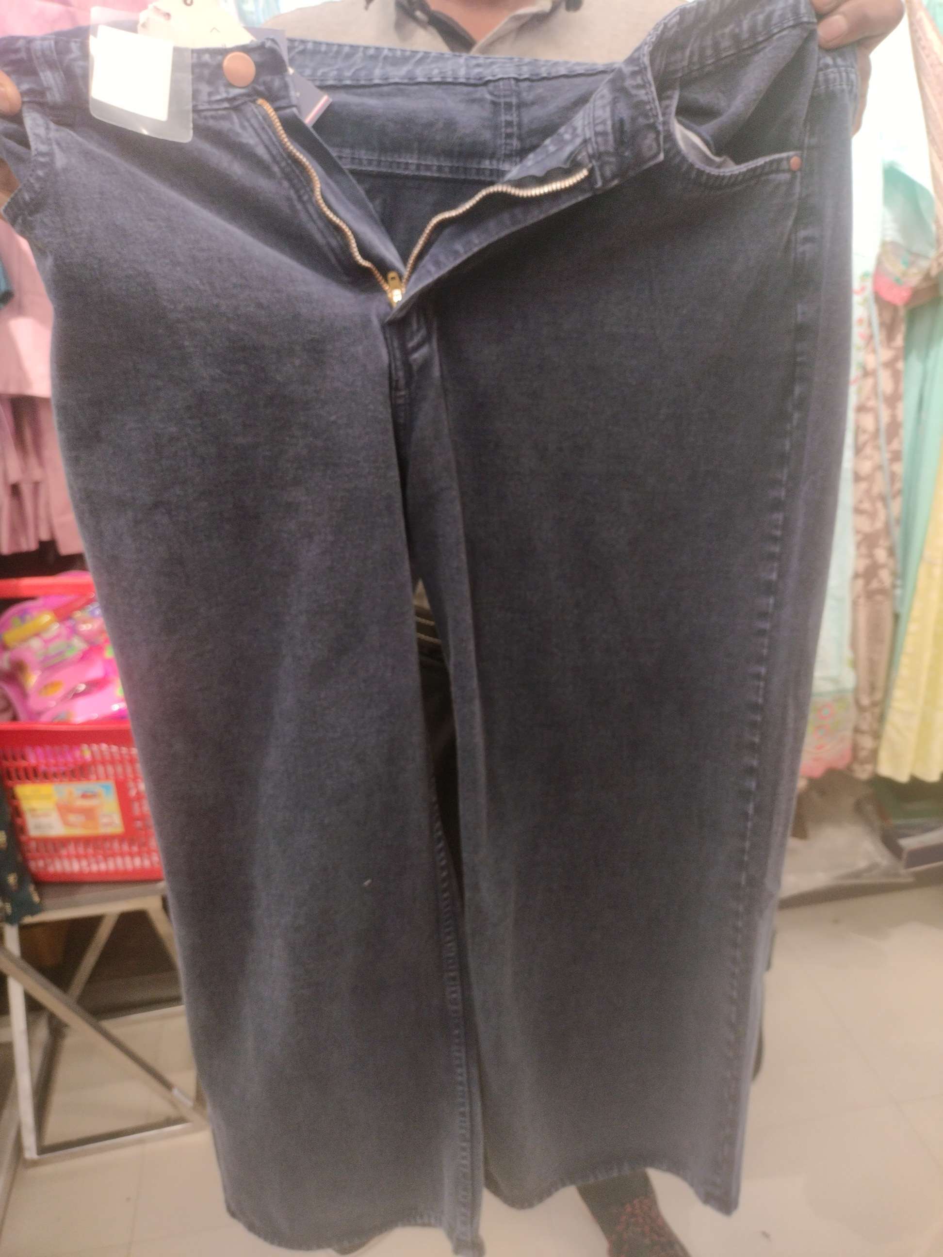 dark blue cotton polyester jeans - 22011625 - Zoom Image - 0