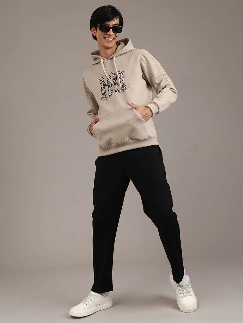 men printed long sleeve hooded sweatshirt - 22011680 -  Standard Image - 5