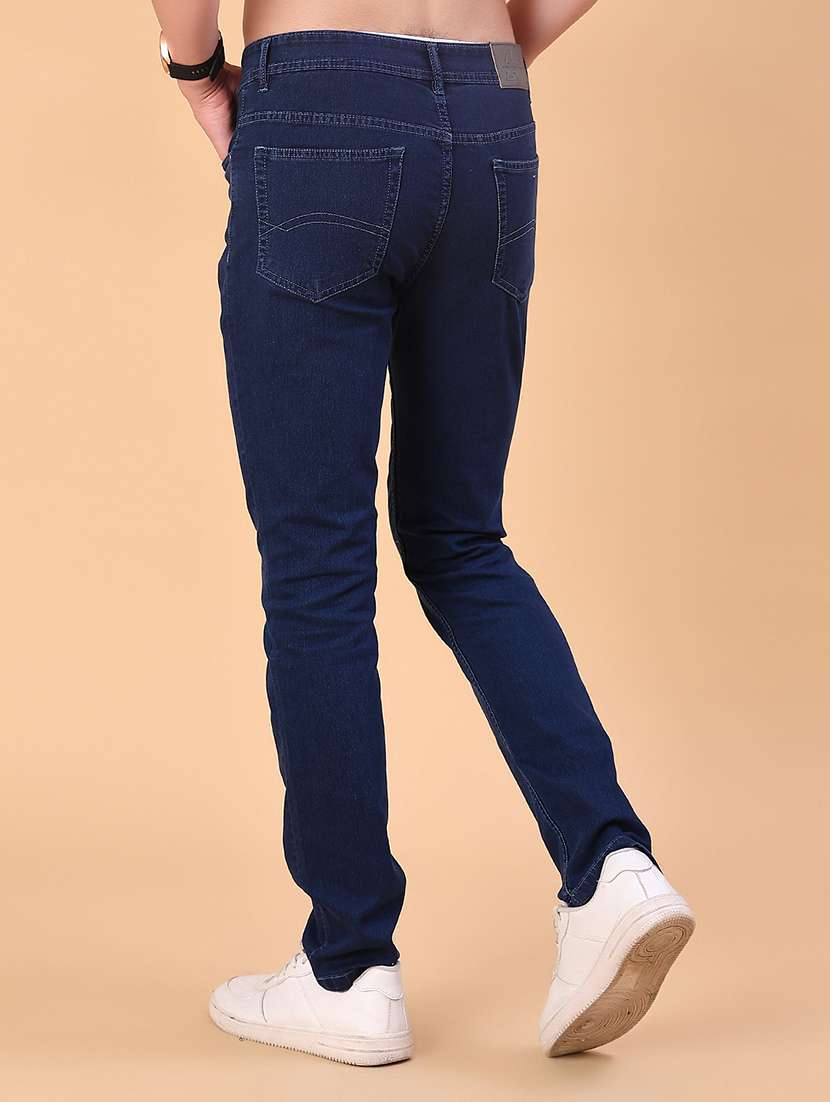 men plain mid rise full length jean - 22011689 -  Standard Image - 3