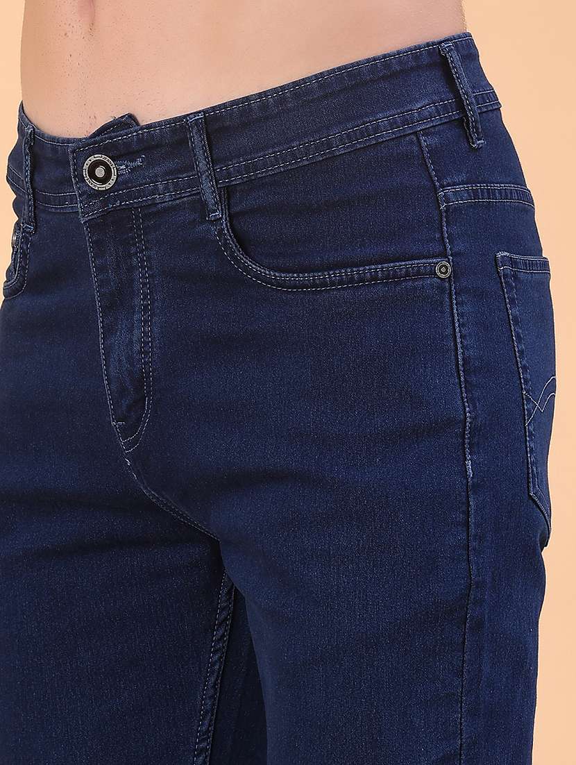 men plain mid rise full length jean - 22011689 -  Standard Image - 5