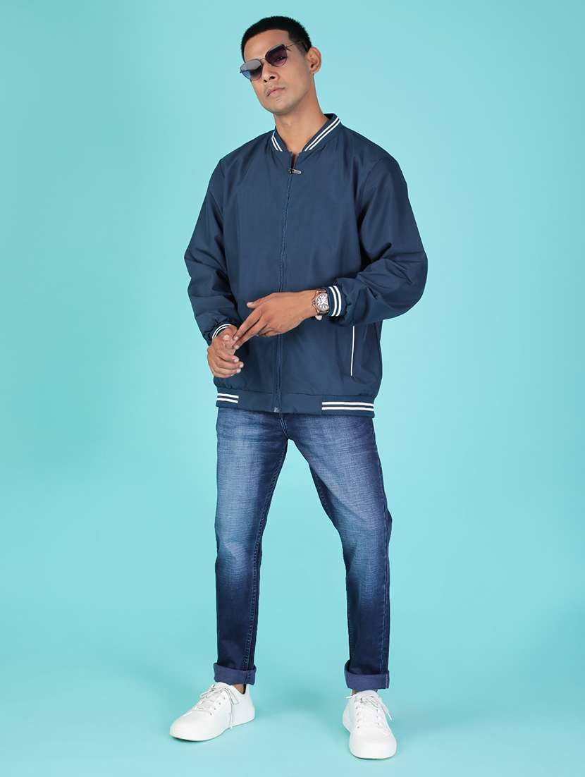 men solid mid rise tapered fit jeans - 22011794 -  Standard Image - 3