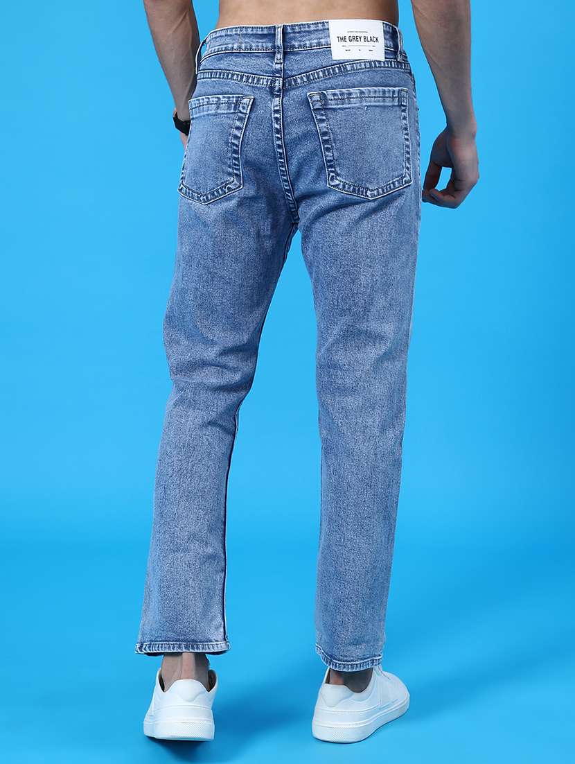 men plain mid rise full length jean - 22011806 -  Standard Image - 3