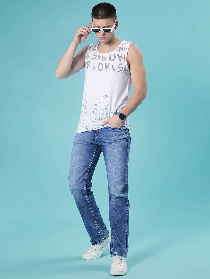 men washed mid rise full length jean - 22011847 -  Standard Image - 3