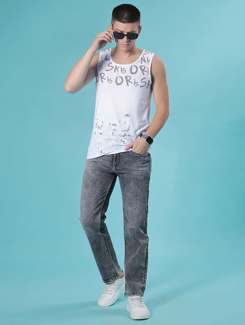 men washed mid rise full length jean - 22011901 -  Standard Image - 3