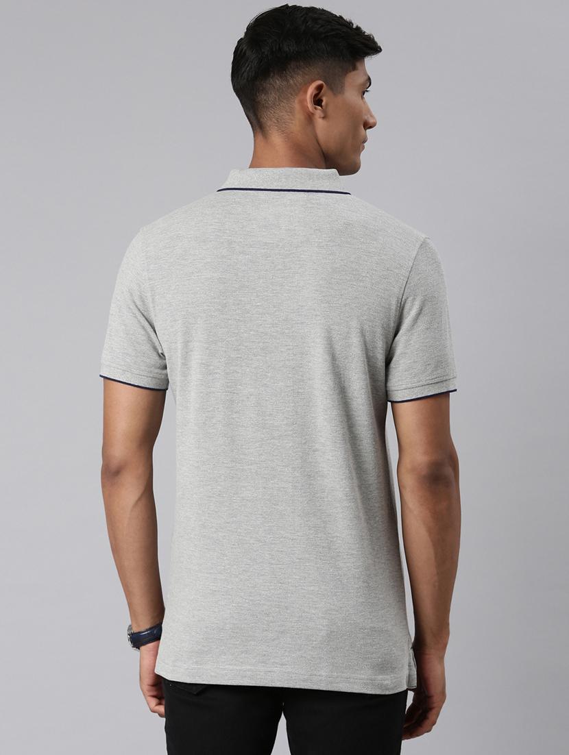 men solid short sleeve regular fit polo t-shirt - 22011949 - Standard Image - 3