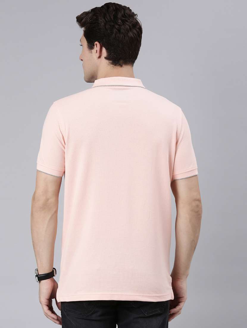 men solid short sleeve regular fit polo t-shirt - 22011954 -  Standard Image - 3