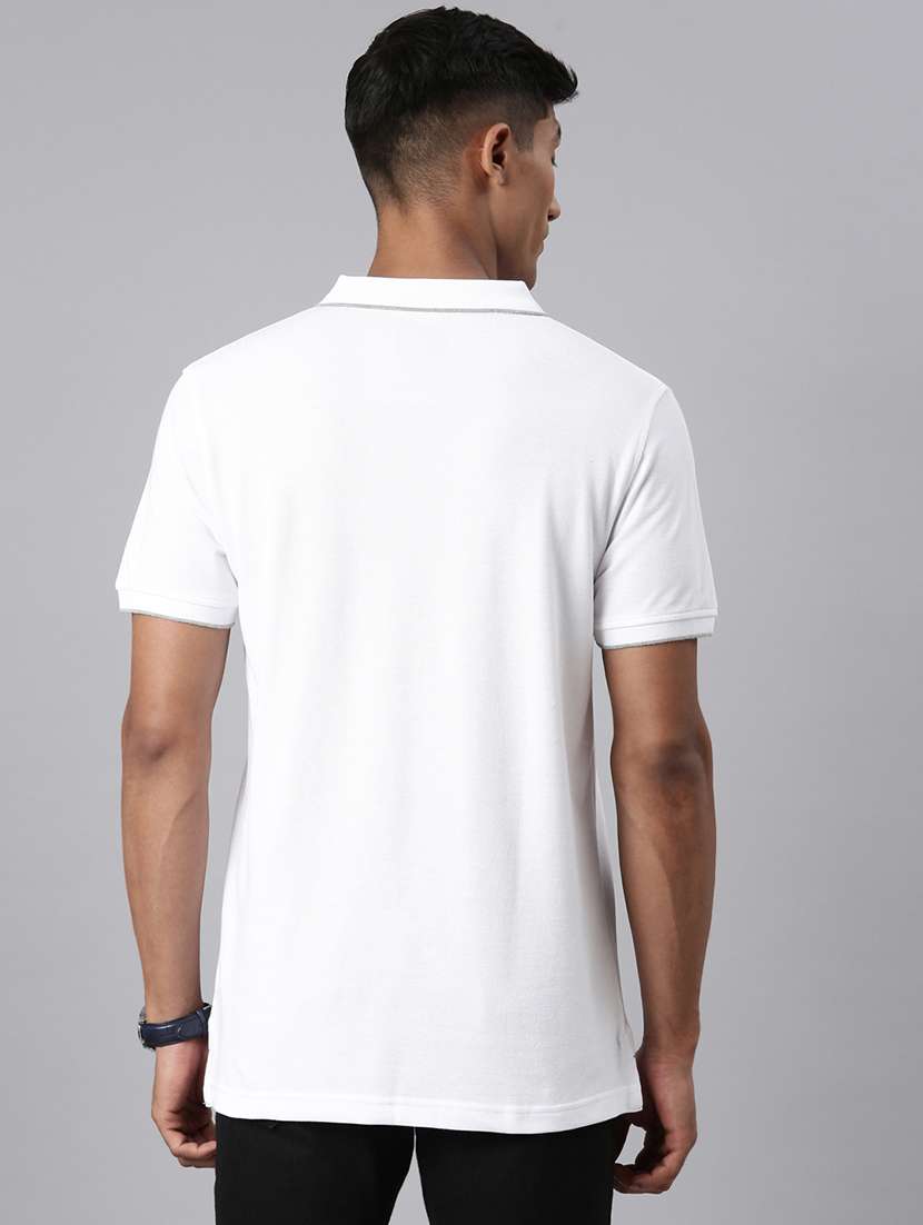 men solid short sleeve regular fit polo t-shirt - 22011955 -  Standard Image - 3