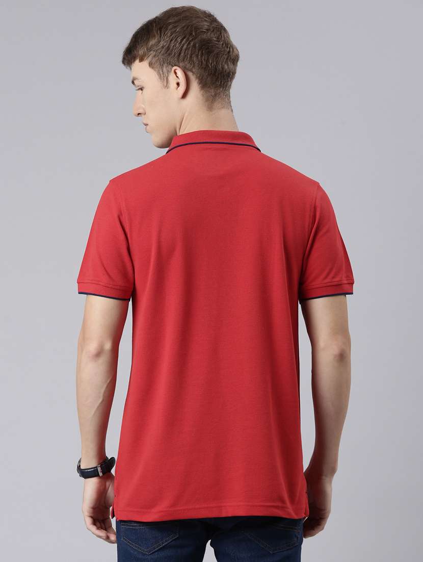 men solid short sleeve regular fit polo t-shirt - 22011961 -  Standard Image - 3