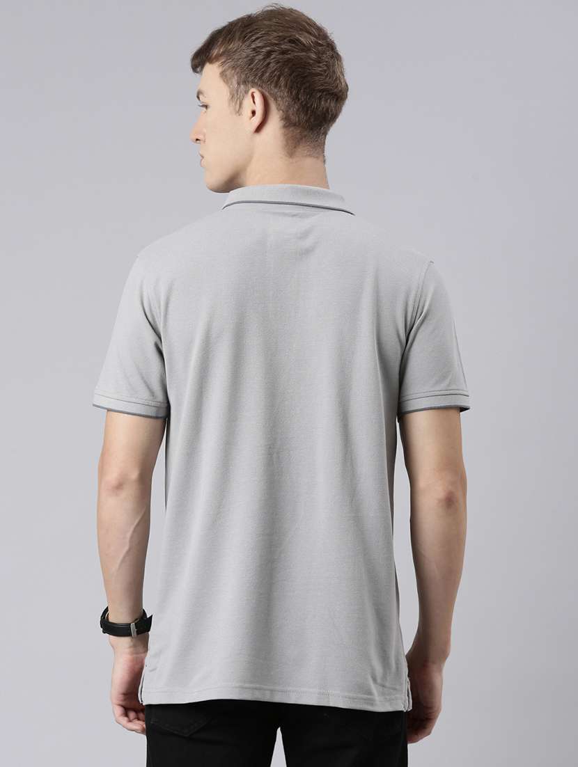 men solid short sleeve regular fit polo t-shirt - 22011962 -  Standard Image - 3