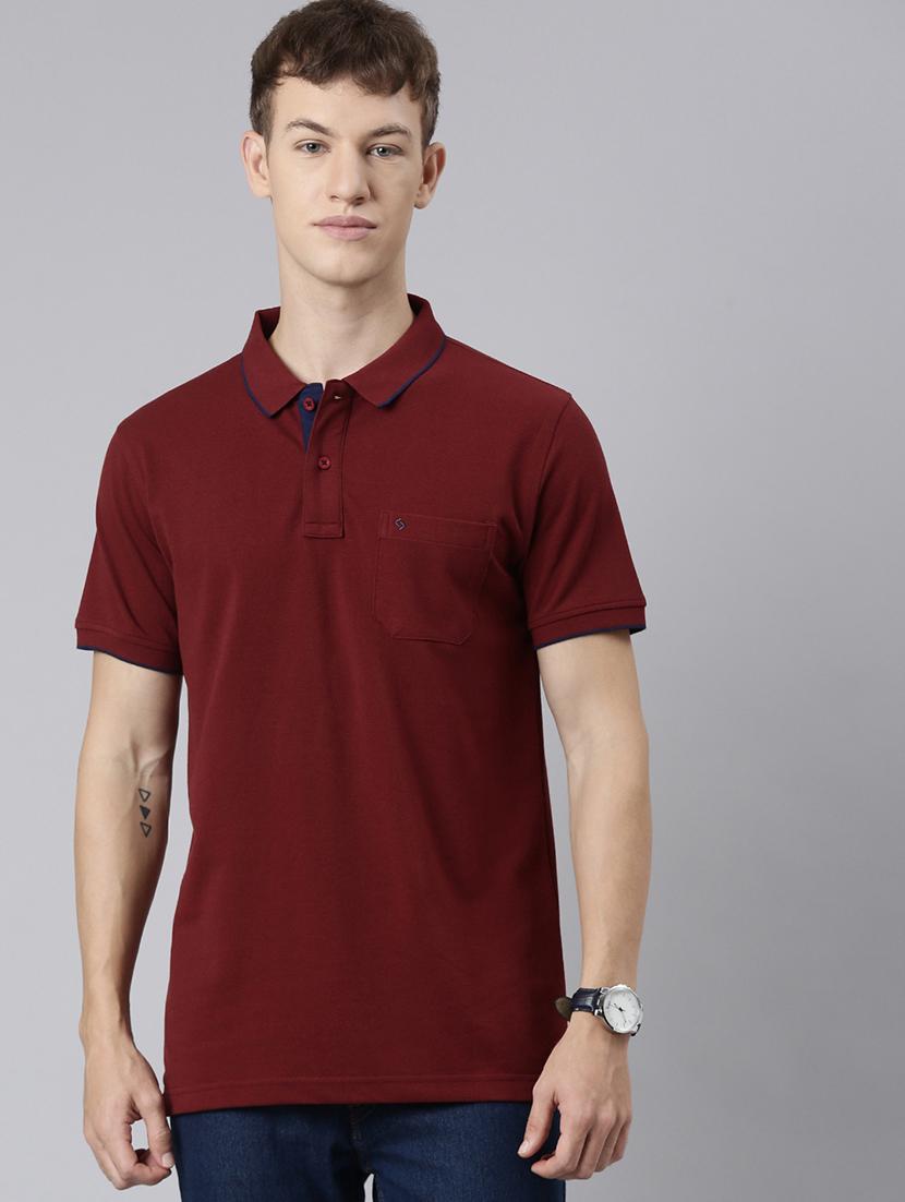 men solid short sleeve regular fit polo t-shirt