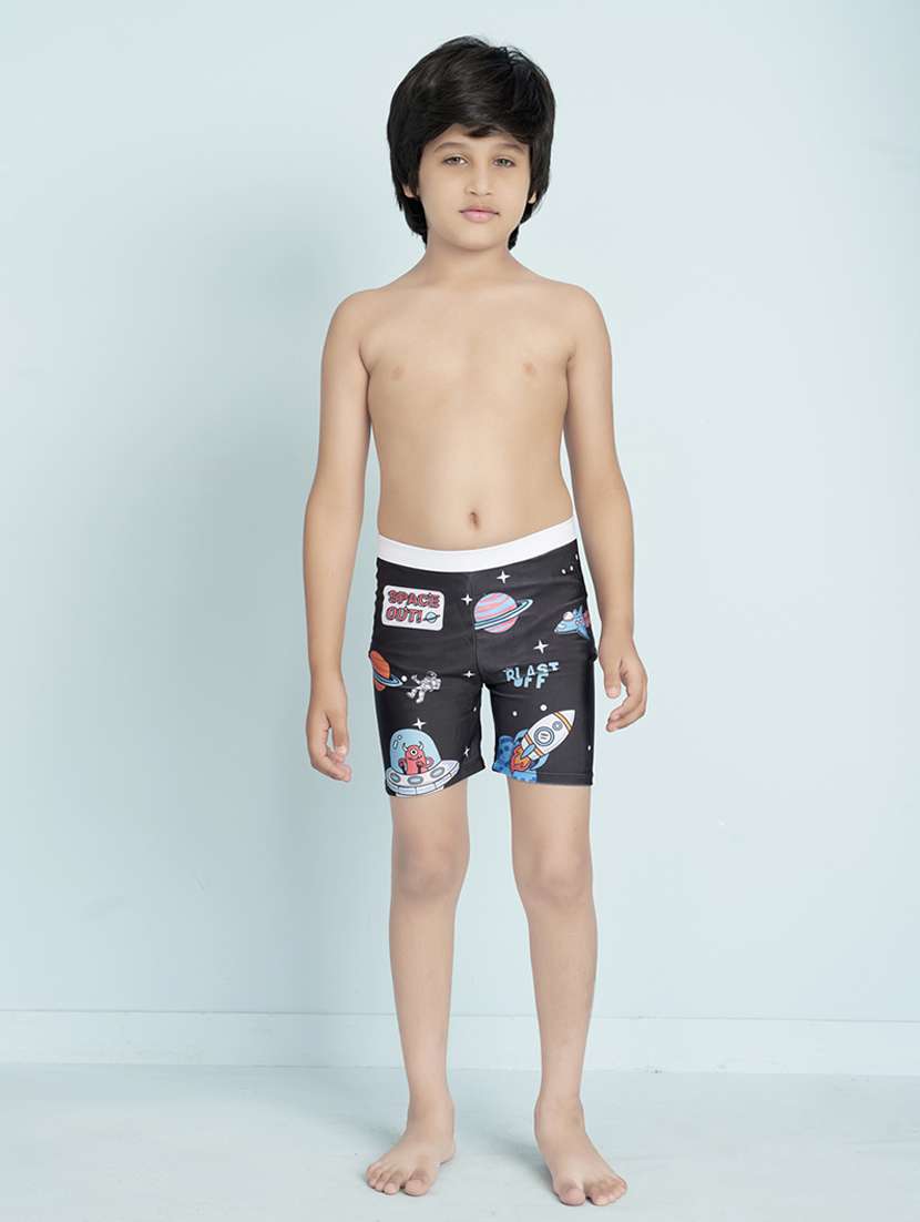 boys printed mid rise boardshorts