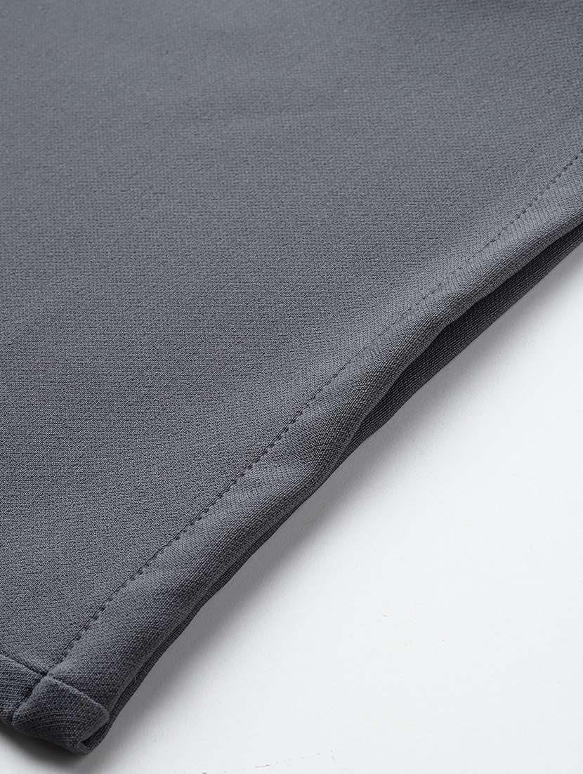 girls solid mid rise straight trouser - 22012177 -  Standard Image - 3