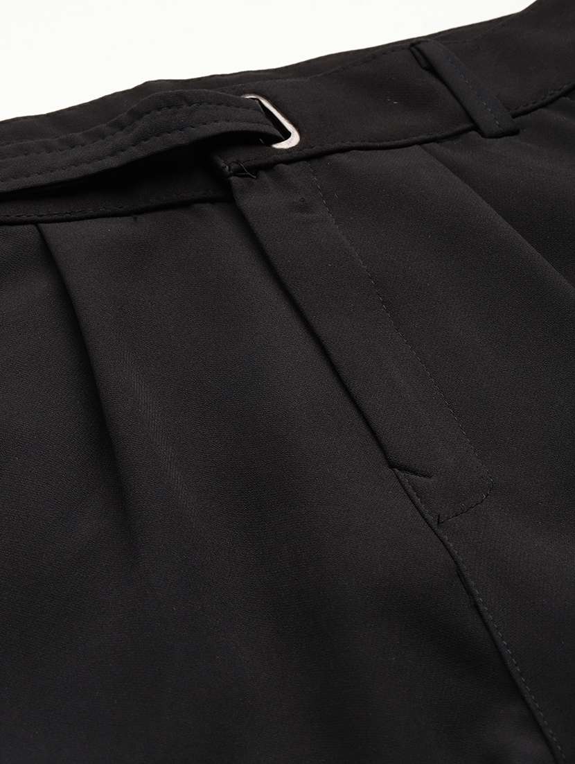 girls solid high rise straight trouser - 22012180 -  Standard Image - 3