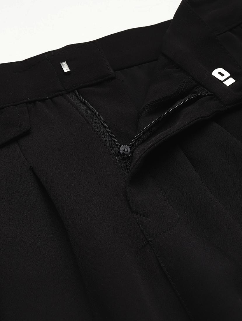 girls solid high rise straight trouser - 22012187 - Standard Image - 5