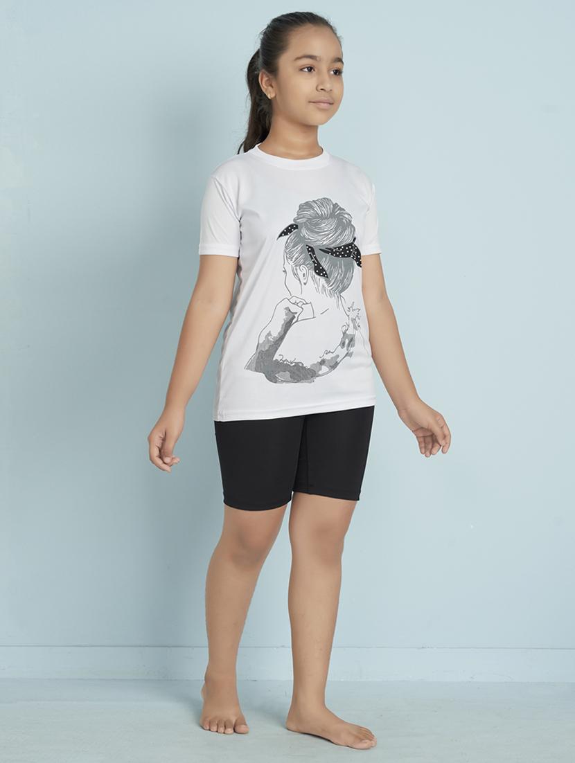 girls printed short sleeve tee - 22012430 - Standard Image - 3