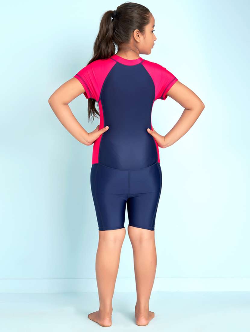 girls printed short sleeve swimsuit - 22012553 - Standard Image - 3