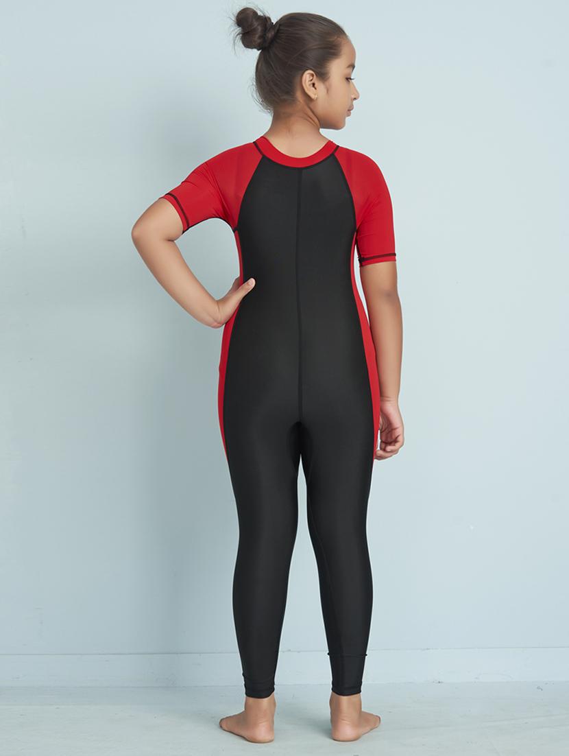 girls printed short sleeve swimsuit - 22012556 - Standard Image - 3