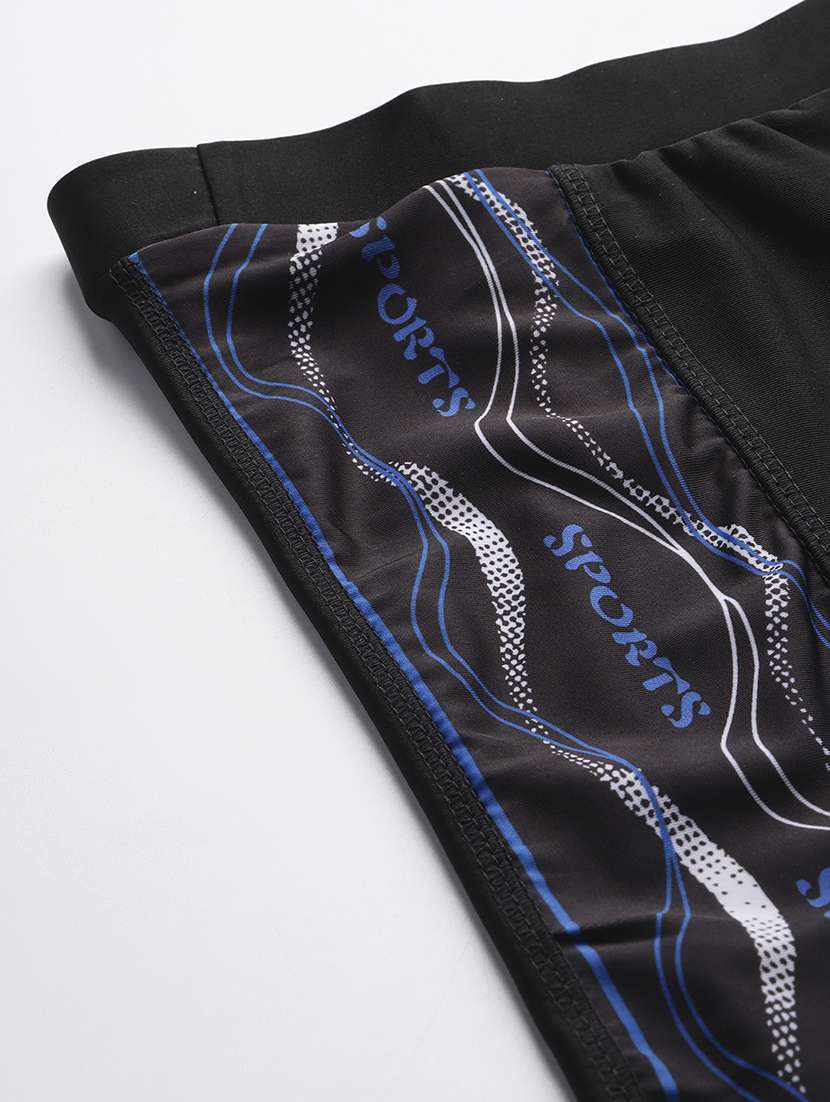 women printed slim fit cycling shorts - 22012603 -  Standard Image - 5