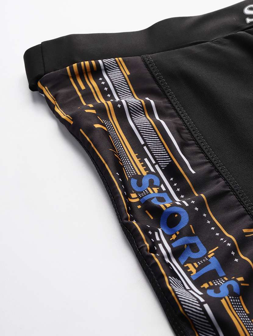 women printed slim fit cycling shorts - 22012604 -  Standard Image - 5