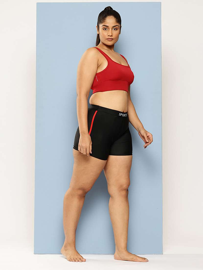 women solid slim fit cycling shorts - 22012608 -  Standard Image - 3