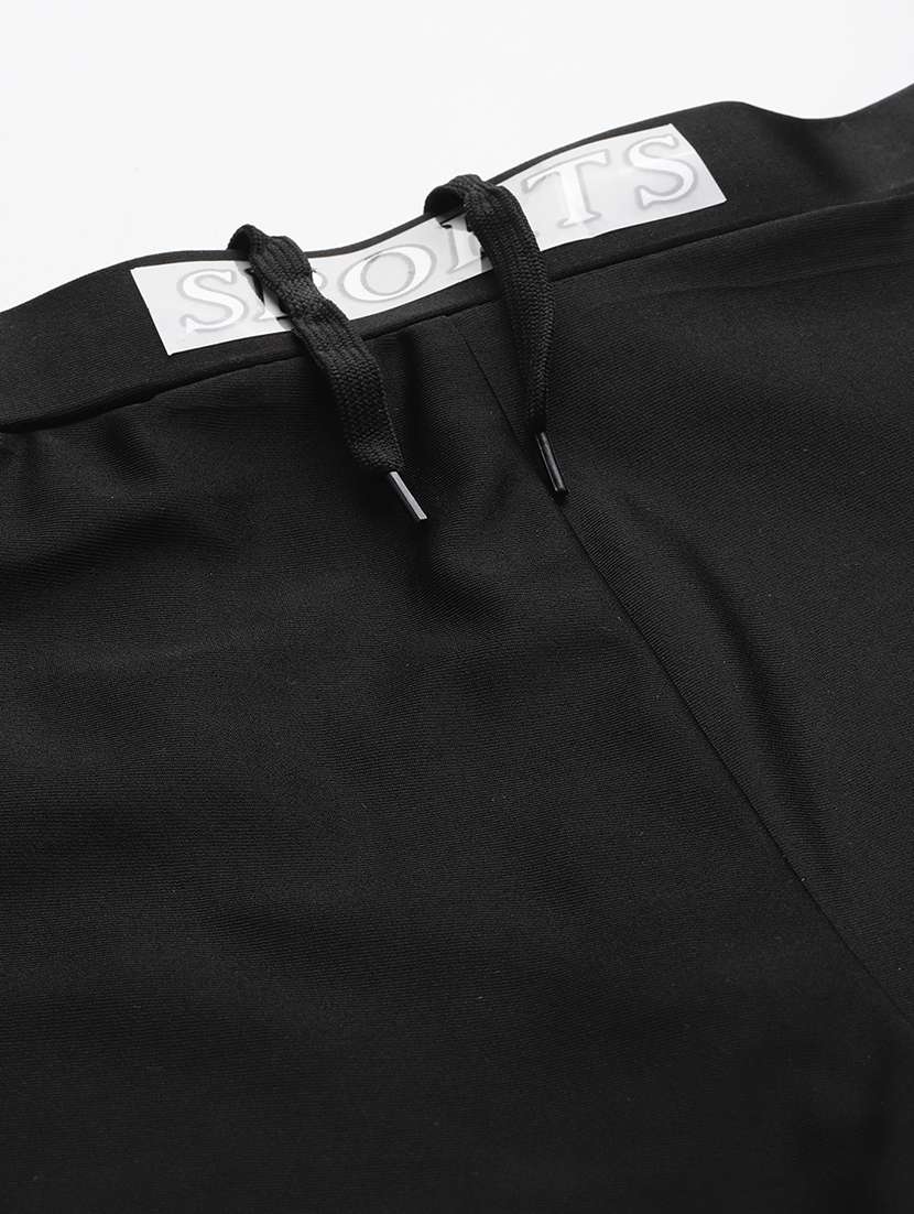 women solid high rise cycling shorts - 22012612 -  Standard Image - 5