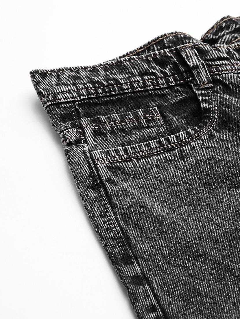 women distressed high rise straight fit jean - 22012650 - Standard Image - 5