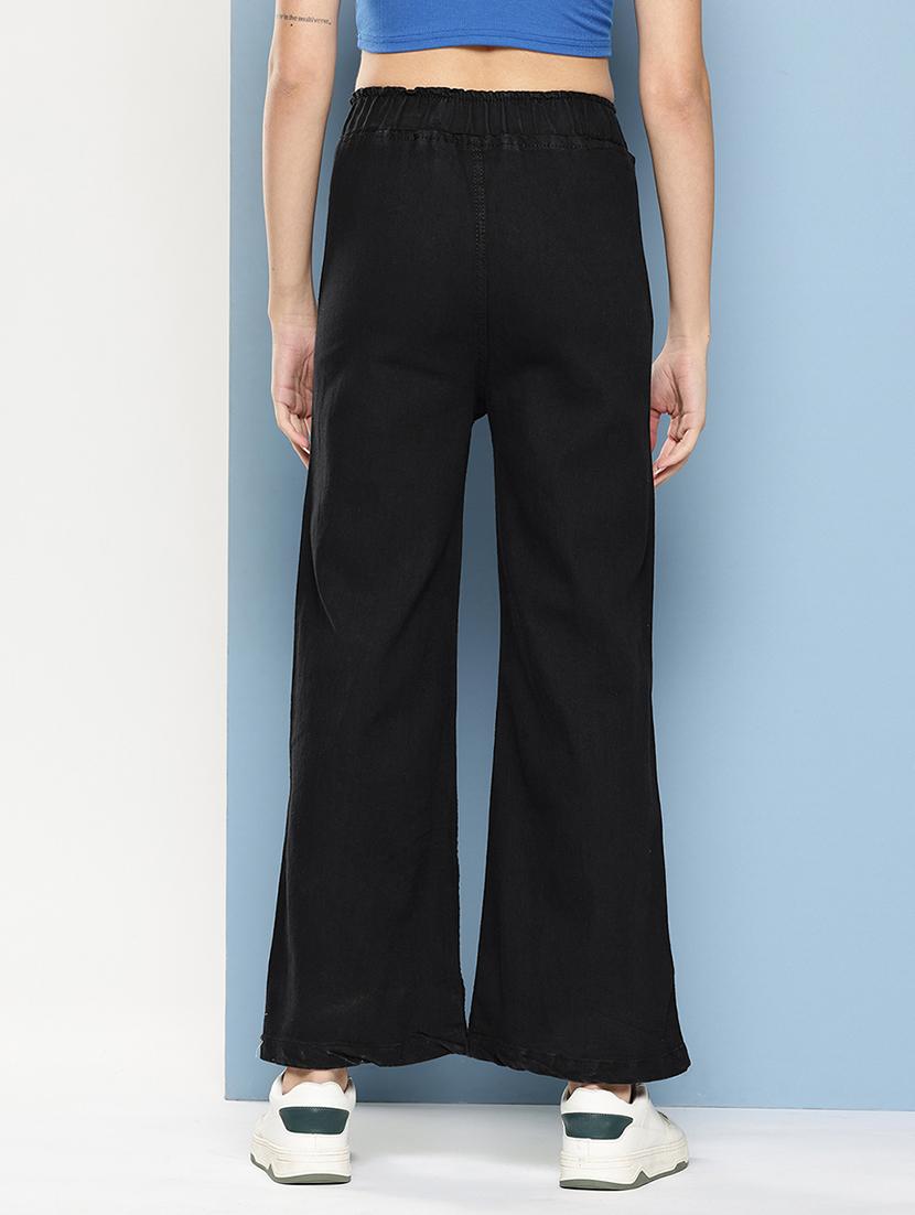 women solid mid rise bootcut jean - 22012655 - Standard Image - 3