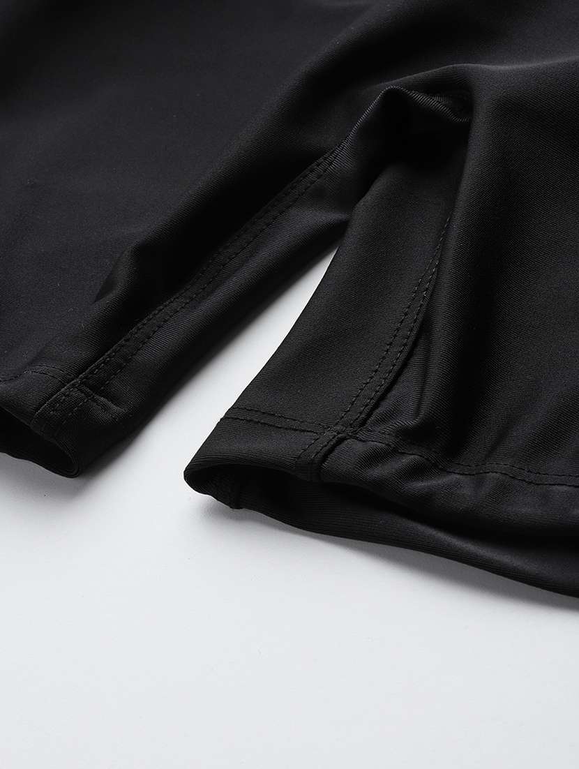 women black solid halter neck swimsuit - 22012832 -  Standard Image - 5